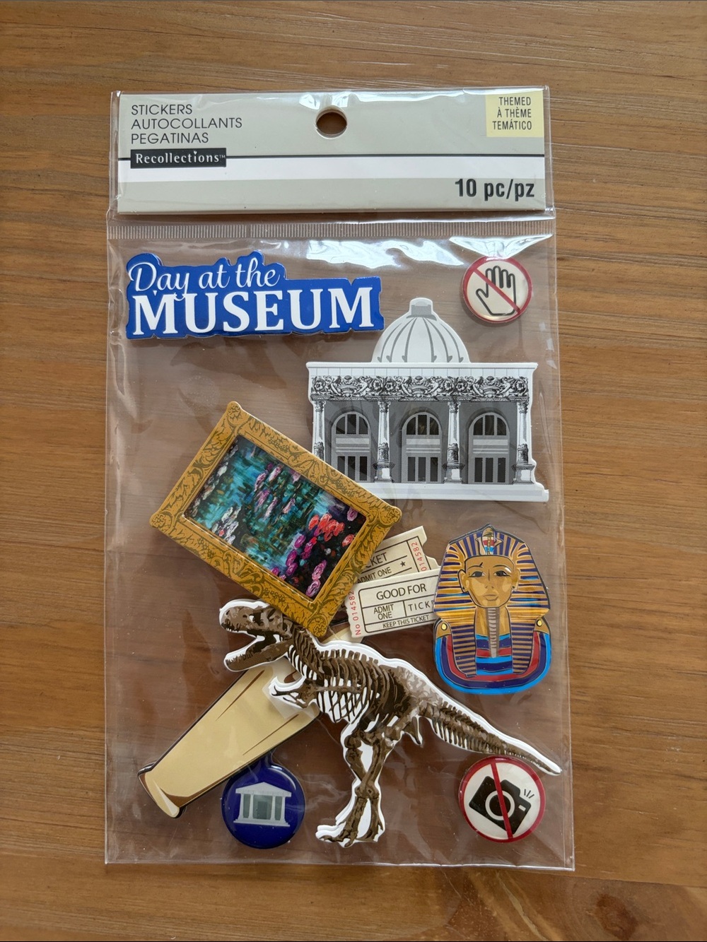 Recollections Museum Sticker Pack - Blue, Gold, Gray, Brown